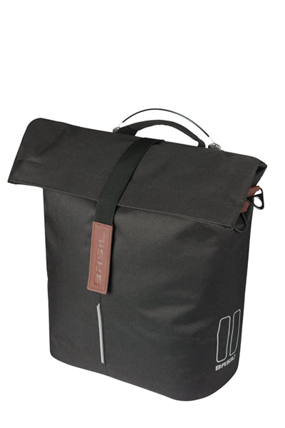 Load image into Gallery viewer, Basil b.v. tas basil city shopper enkel | mik studs | zwart | 14-16l

