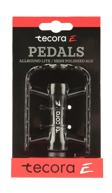 Tecora pedaalset all-round extra licht zwart op kaart