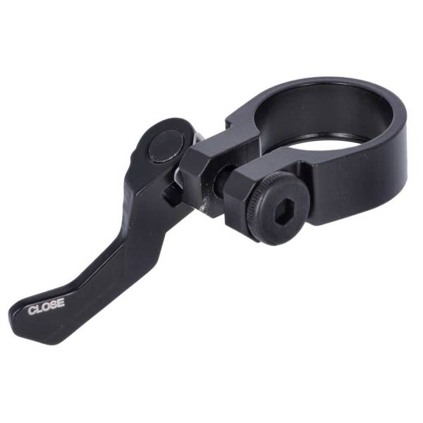 Load image into Gallery viewer, Ursus zadelpenklem 31,8mm met snelspanner zwart
