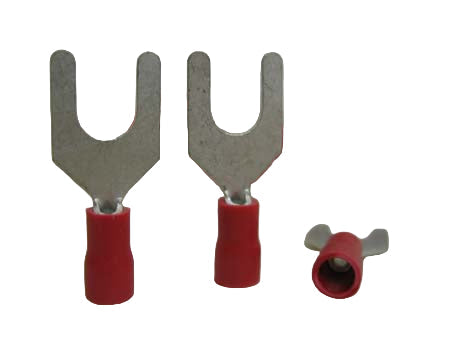 Bofix kabelschoen amp vork m6 rood (25st)