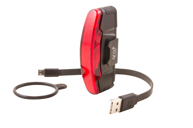 Load image into Gallery viewer, Spanninga achterlicht Arco Flash usb zadelpen
