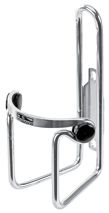 Messingschlager m-wave bidonhouder aluminium zilver met beschermdoppen