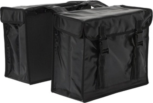 Newlooxs New Dubbele Tas Bisonyl XL Zwart Fietstas Unisex Zwart