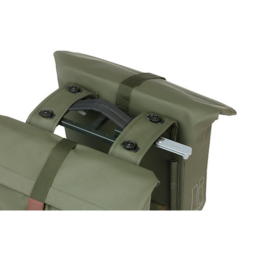 Load image into Gallery viewer, Basil Tas City Dubbel MIK Vegan Leather | Moss Green
