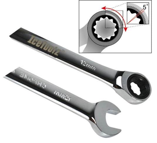 Steek- Ring-Ratelsleutel Icetoolz 12Mm