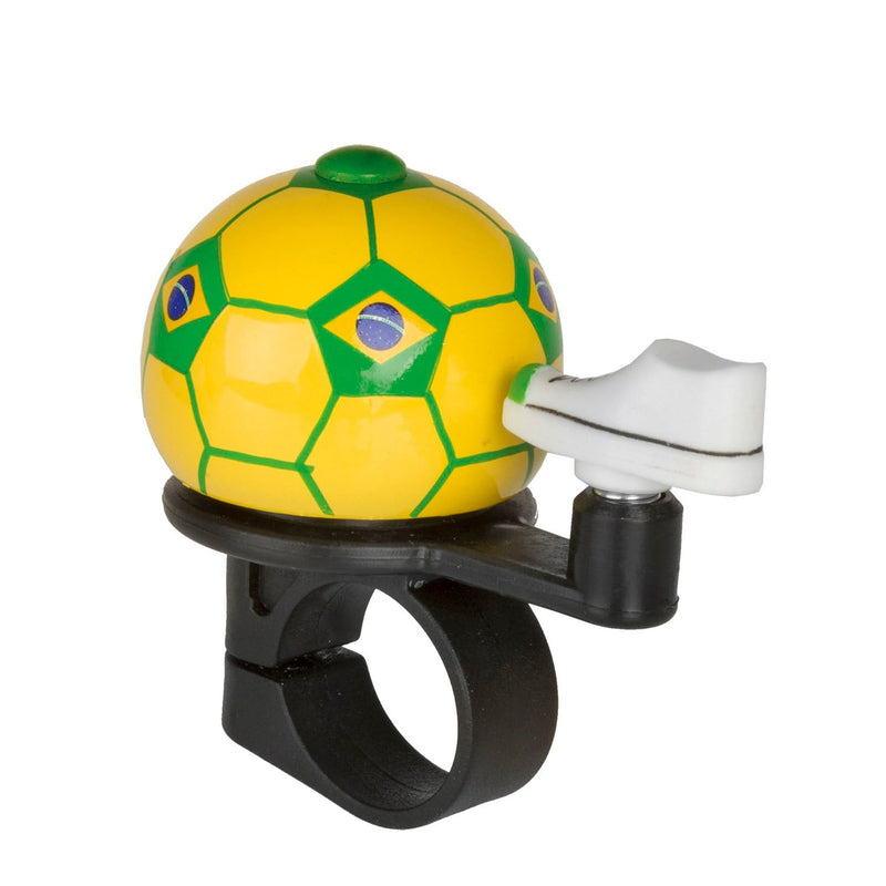Load image into Gallery viewer, Messingschlager m-wave fietsbel voetbal - brazilië *
