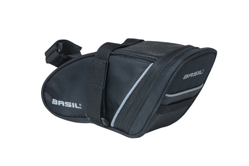 Load image into Gallery viewer, Zadeltas Basil Sport Design M, waterafstotend, zwart, 1L
