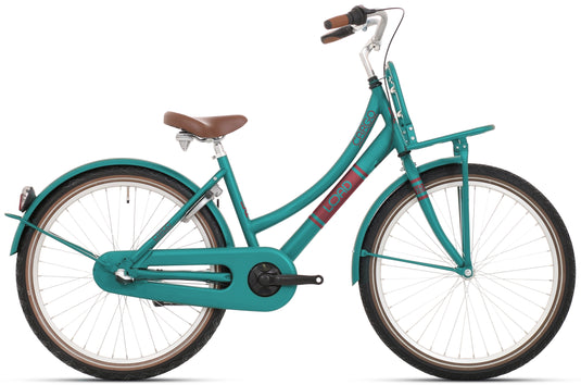 Bikefun kinderfiets load 26 inch met nexus 3 versnelling remnaaf - mat greeny