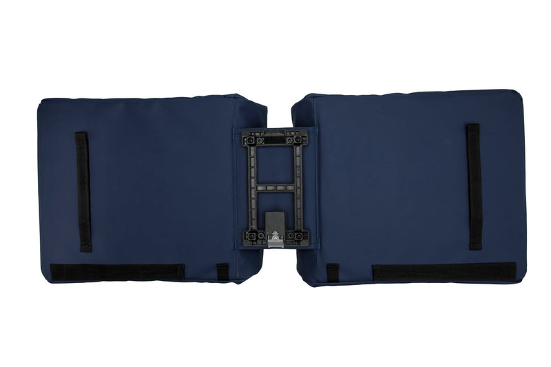 Load image into Gallery viewer, Burgers - new looxs new looxs ® odense double mik - dubbele fietstas - geschikt voor elektrische fietsen - afneembare tas voor mik bagagedrager - waterafstotend polyester - 39 liter - dark blue
