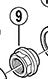 Shimano v-as conus links naafdyna rollerbrake naaf m9x11,94