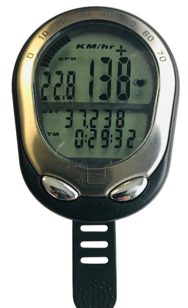 Messingschlager m-ighty fietscomputer hartslagmeter 20 functie's excl. batterijen