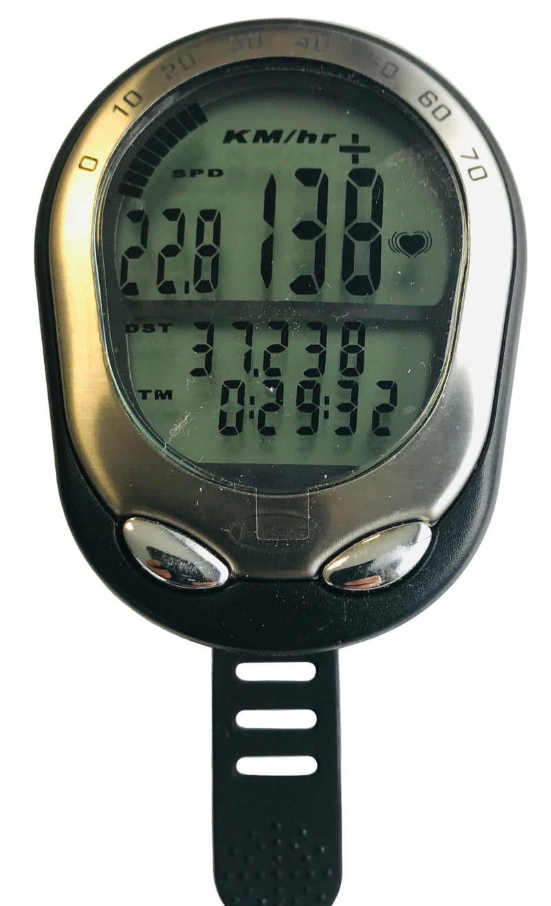 Load image into Gallery viewer, Messingschlager m-ighty fietscomputer hartslagmeter 20 functie's excl. batterijen
