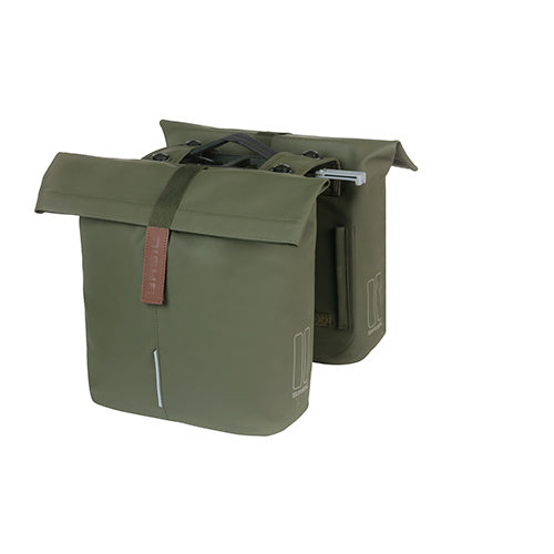 Load image into Gallery viewer, Basil Tas City Dubbel MIK Vegan Leather | Moss Green

