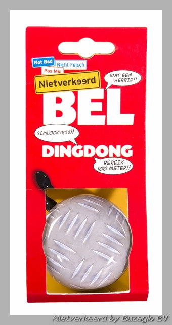 Afbeelding laden in galerijviewer, Buzaglo nietverkeerd ding-dong bel staal 60 mm. metaal
