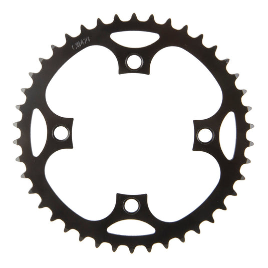 Messingschlager samox e-bike kettingblad 46t bcd 104 mm. 1 2x3 32 en 11 128 staal zwart