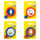 Widek b.v. widek nijntje fietsbel assortiment oranje en blauw met 4 verschillende stickers op kaart