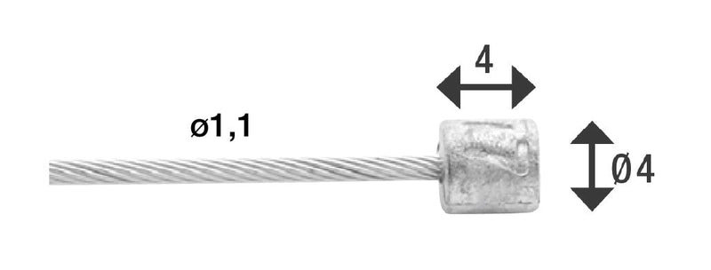 Load image into Gallery viewer, Elvedes versn. kabel rvs shimano 49-draads
