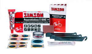 reparatiedoos E-bike aluminium rood wit 14-delig