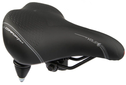 Zadel Selle Bassano Volare XXL dubbelveer - zwart