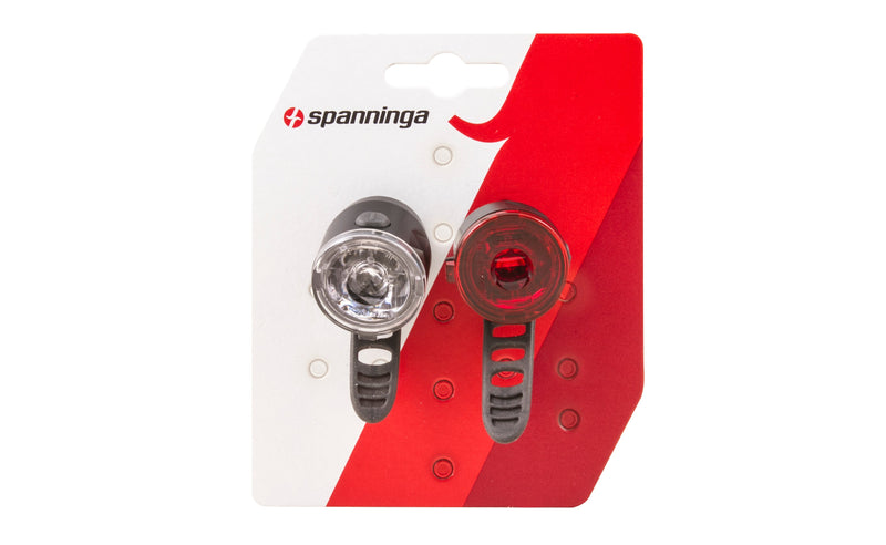 Load image into Gallery viewer, Verlichtingsset Spanninga DOT battery (op kaart)
