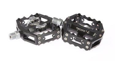 Buzaglo tecora e pedaal all mountain combi + spd zwart