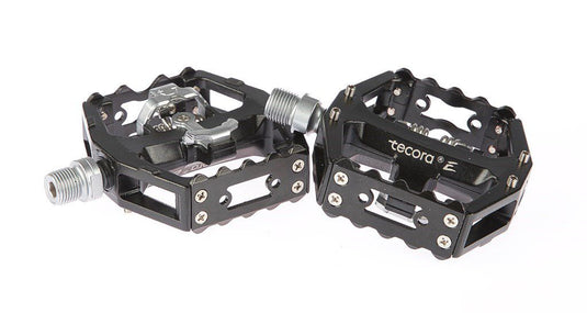 Buzaglo tecora e pedaal all mountain combi + spd zwart