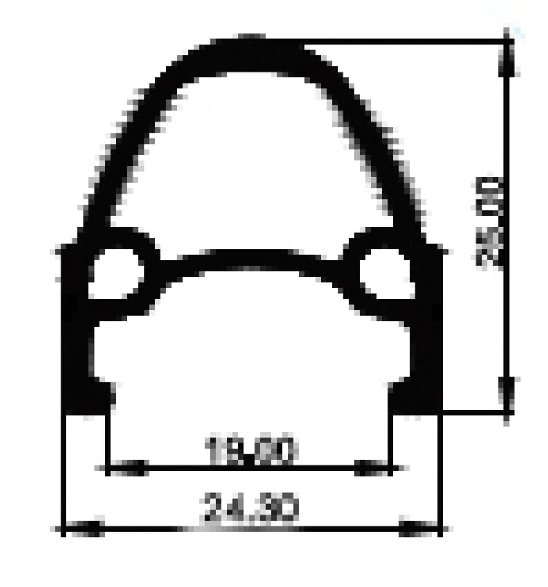 Load image into Gallery viewer, Velg 28 inch 622 primax e srx zwart 36 geslepen zijkant
