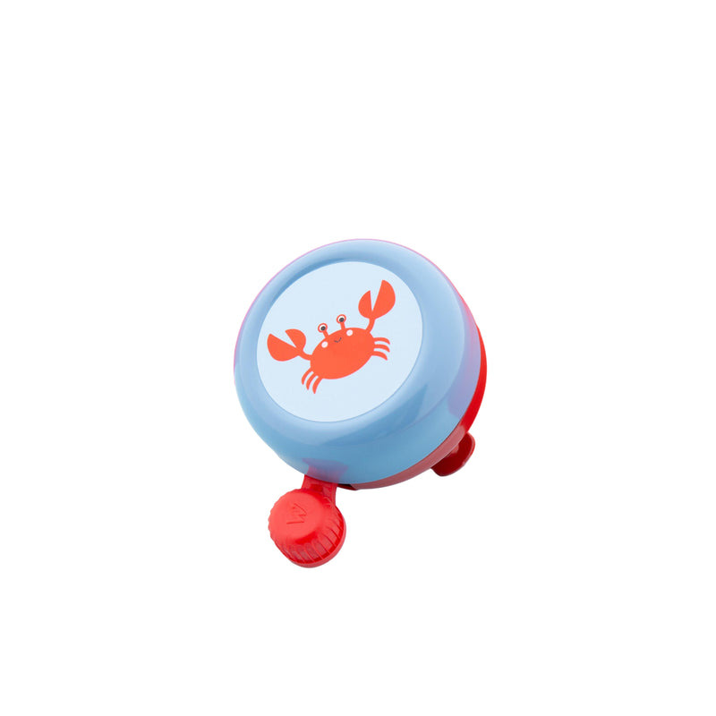 Afbeelding laden in galerijviewer, Widek b.v. widek kinderbel explorer clappy crab rood blauw op kaart
