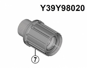 Shimano benelux b.v. shimano y39y98020 cassettebody 8 9 10 spd. fh-m6010 deore