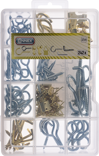 Load image into Gallery viewer, Connex assortiment haken en ogen 242dlg - dp8500110
