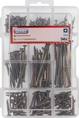 Connex assortiment uni. schroeven pz 245st - dp8500124