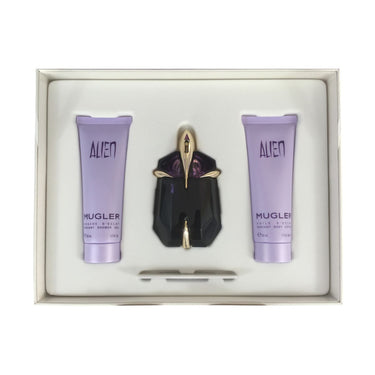 Thierry mugler alien geschenkset eau de parfum spray 60ml + body 50ml + eau de parfum 10ml