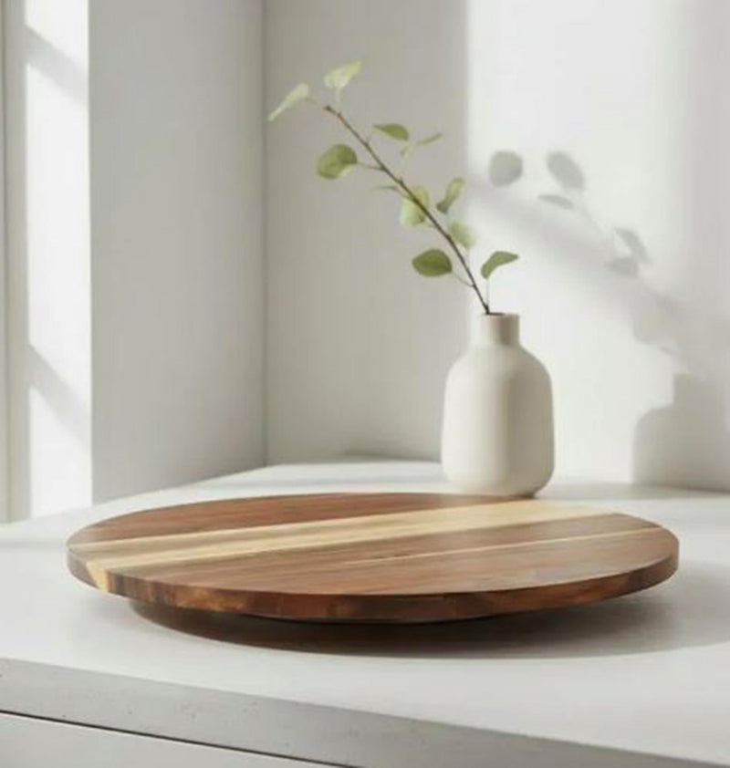 Load image into Gallery viewer, Lazy susan draaiplateau acacia ø35cm
