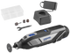 Dremel 8240-3 45 multitool - inclusief 12 v li-ion accu (2.0 ah) - oplader - 45 accessoires - 3 hulpstukken - soft bag