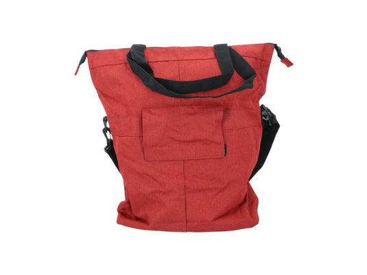 Dresco enkele fietstas en shopper 18 liter rood