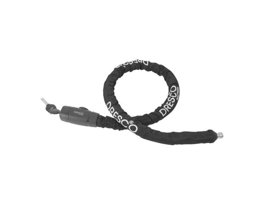 Dresco pantserslot kabel 100 cm rvs 3-delig zwart