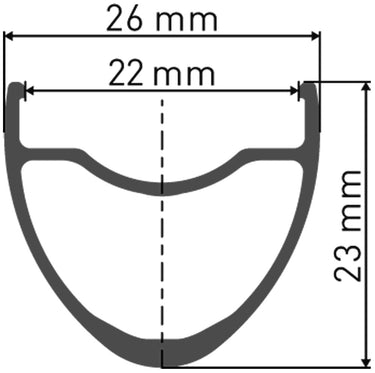 Dt swiss er 1600 spline® 28 23mm front wheel