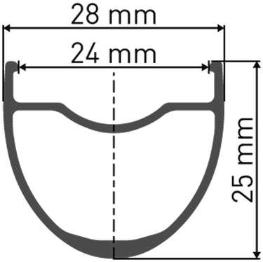 Dt swiss hg 1800 spline® 28 25mm cl shimano rear wheel