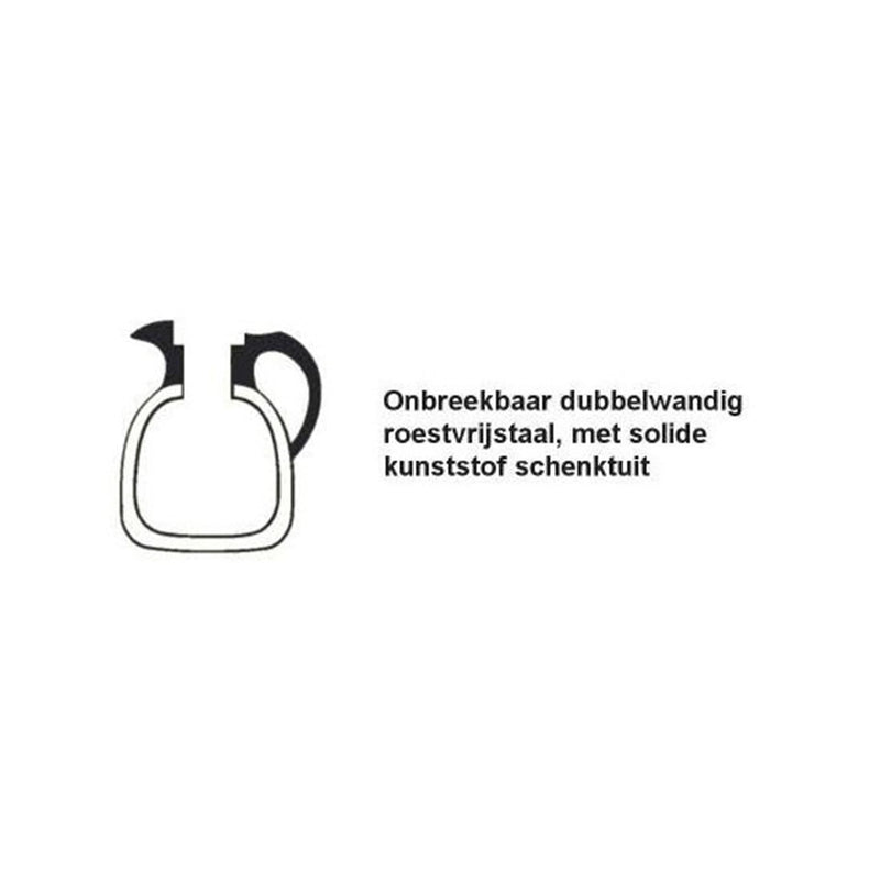 Load image into Gallery viewer, Cater-profi isoleerkan rvs met zwarte schroefdop 1l
