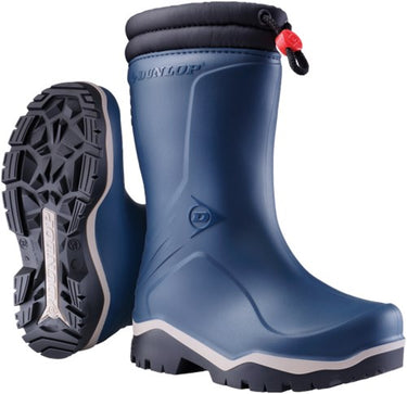 Dunlop k354061 blizzard kinderlaars gevoerd pvc blauw grijs zwart - maat 35 - 00.032.004.35