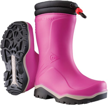 Dunlop k374061 blizzard kinderlaars gevoerd pvc roze grijs zwart - maat 33 - 00.032.005.33