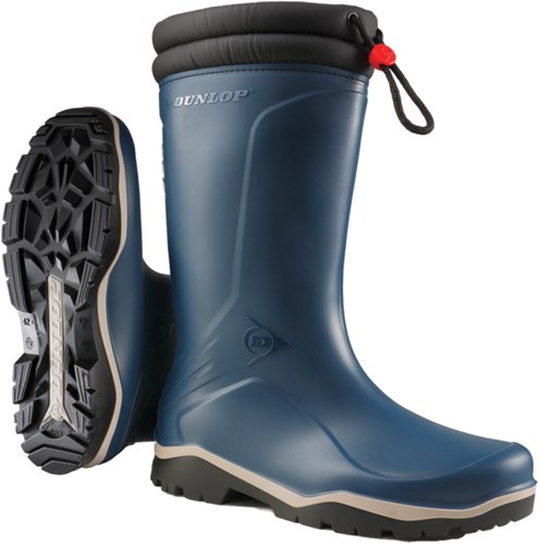Dunlop k454061 blizzard gevoerde winterlaars pvc blauw - maat 38 - 15.032.075.38
