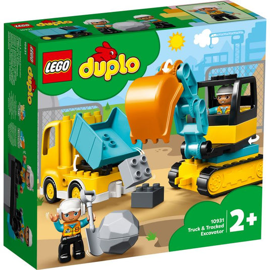 Lego duplo dumptruck met graafmachine - 10931