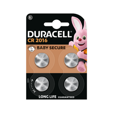 Knoopcel duracell 5000394119314 cr2016 4 stuks