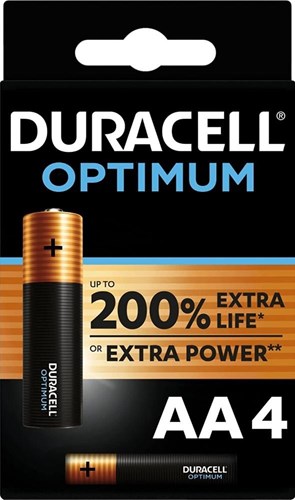 Load image into Gallery viewer, Duracell optimum 200% batterij aa blister(4) - 3014000
