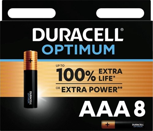 Load image into Gallery viewer, Duracell optimum 200% batterij aaa blister(8) - 3014012
