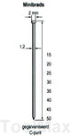 Dutack 1.2mm minibrads | 20mm | 5000 stuks - 5134029