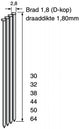 Dutack da-brads | 1,8x45mm | rvs | 5150010 5150010