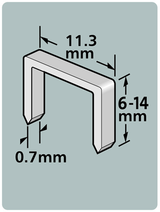 Dutack niet serie 53 cnk 10mm blister 1000 st. - 5011014