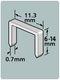 Dutack niet serie 53 cnk 6mm blister 1000 st. - 5011012